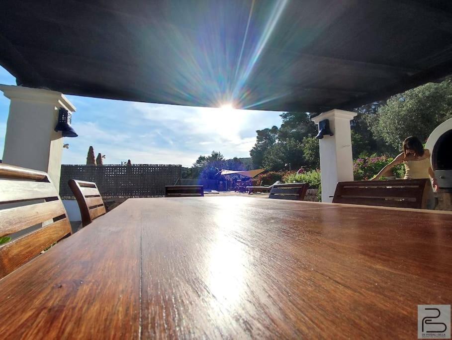 Casa Can Lluc Con Piscina, Jardin Y Vista Al Campo Sant Miquel De Balansat Exterior photo