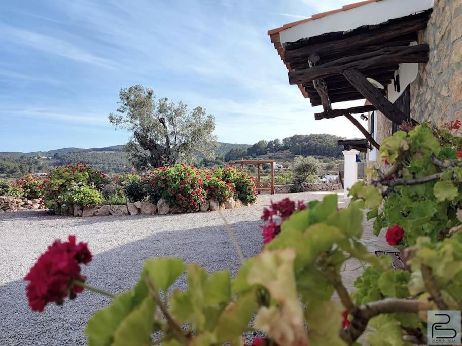 Casa Can Lluc Con Piscina, Jardin Y Vista Al Campo Sant Miquel De Balansat Exterior photo