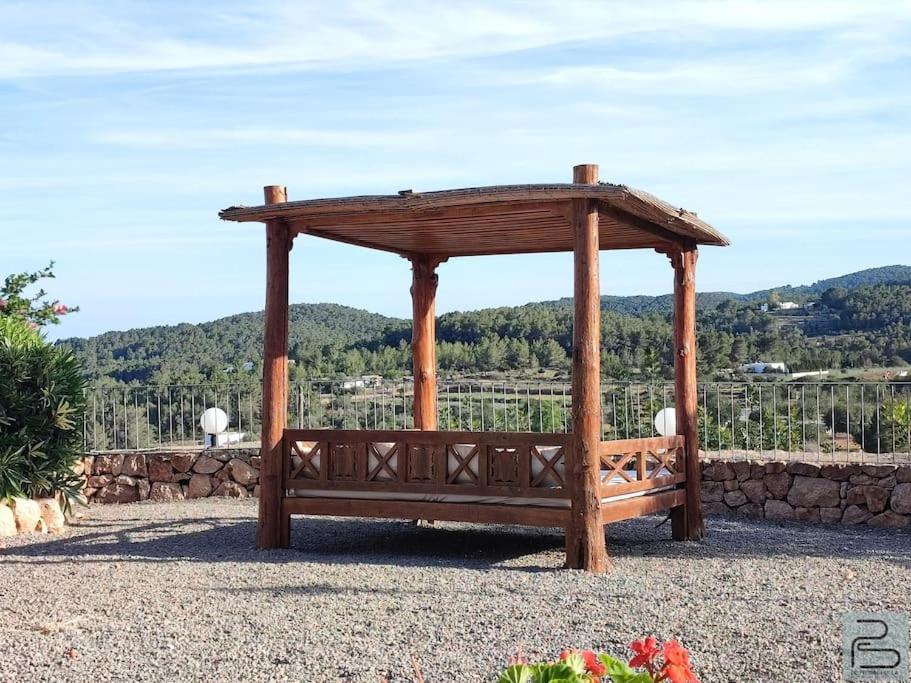 Casa Can Lluc Con Piscina, Jardin Y Vista Al Campo Sant Miquel De Balansat Exterior photo