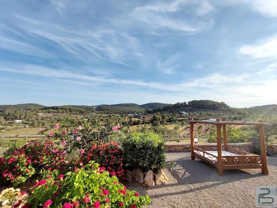 Casa Can Lluc Con Piscina, Jardin Y Vista Al Campo Sant Miquel De Balansat Exterior photo