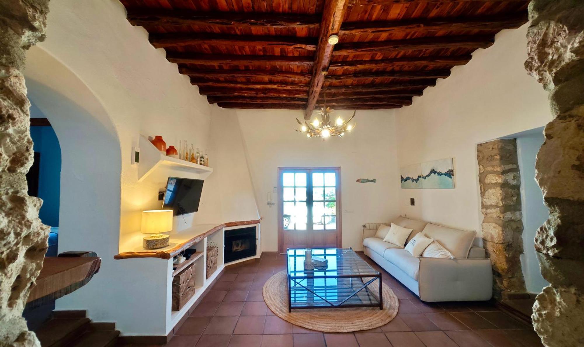 Casa Can Lluc Con Piscina, Jardin Y Vista Al Campo Sant Miquel De Balansat Exterior photo